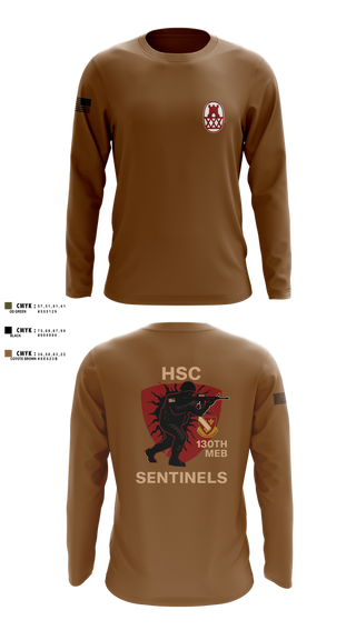 Long Sleeve Performance Shirt, HSC 130th MEB, Army, Teamtime, Team time, sublimation, custom sports apparel, team uniforms, spirit wear, spiritwear, sports uniforms, custom shirts, team store, custom team store, fundraiser sports, apparel fundraiser
