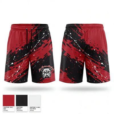 New Horizon Academy Bulldogs 82158122 Mens Reversible Basketball Shorts - 1