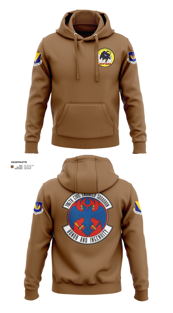 Hoodie, 786th CES, Air Force, Teamtime, Team time, sublimation, custom sports apparel, team uniforms, spirit wear, spiritwear, sports uniforms, custom shirts, team store, custom team store, fundraiser sports, apparel fundraiser