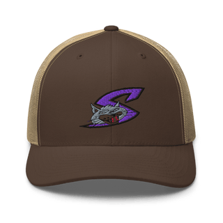 Falcon Middle School Basketball 65038956 Retro Trucker Hat | Yupoong 6606
