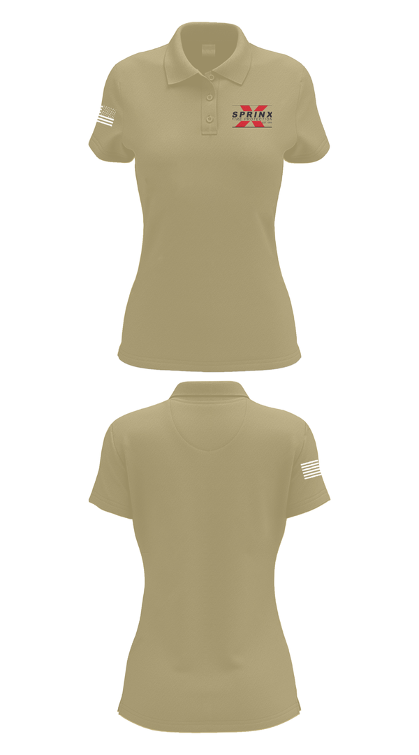 Womens Short Sleeve Performance Polo, SPRINX FIRE PROTECTION, , Teamtime, Team time, sublimation, custom sports apparel, team uniforms, spirit wear, spiritwear, sports uniforms, custom shirts, team store, custom team store, fundraiser sports, apparel fundraiser