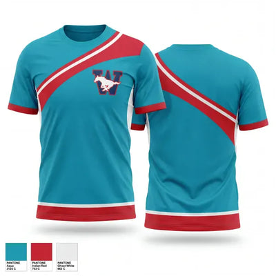 Tulare Mustangs 90109227 Old School Cotton Feel Shirt - 1