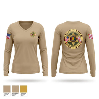 Womens Long Sleeve Vneck Shirt, Cherokee County Sheriff’s Office, Police, Teamtime, Team time, sublimation, custom sports apparel, team uniforms, spirit wear, spiritwear, sports uniforms, custom shirts, team store, custom team store, fundraiser sports, apparel fundraiser