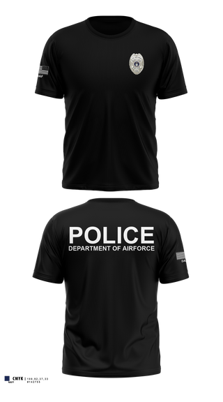 Old School Cotton Feel Shirt, DEPARTMENT OF AIRFORCE, Police, Teamtime, Team time, sublimation, custom sports apparel, team uniforms, spirit wear, spiritwear, sports uniforms, custom shirts, team store, custom team store, fundraiser sports, apparel fundraiser