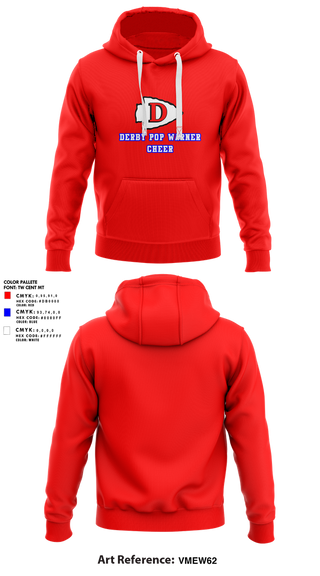 Hoodie, Derby Pop Warner Cheer, Cheer, Teamtime, Team time, sublimation, custom sports apparel, team uniforms, spirit wear, spiritwear, sports uniforms, custom shirts, team store, custom team store, fundraiser sports, apparel fundraiser
