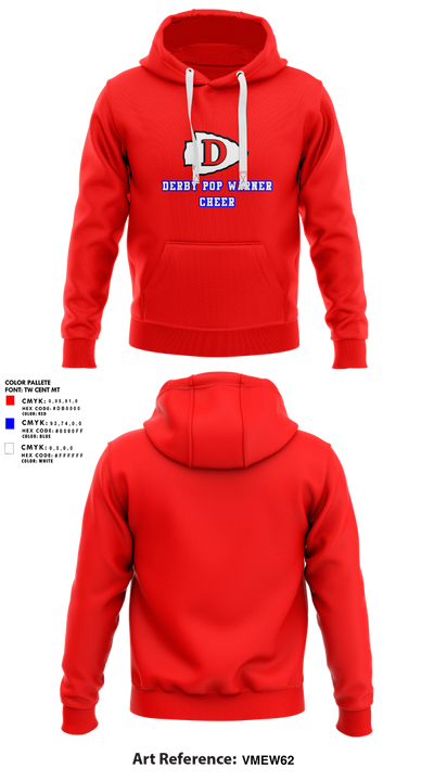 Derby Pop Warner Cheer 42817378 Hoodie - 1