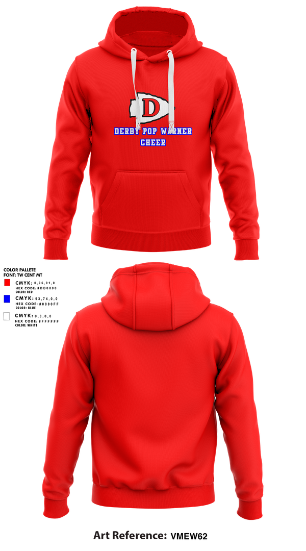 Hoodie, Derby Pop Warner Cheer, Cheer, Teamtime, Team time, sublimation, custom sports apparel, team uniforms, spirit wear, spiritwear, sports uniforms, custom shirts, team store, custom team store, fundraiser sports, apparel fundraiser