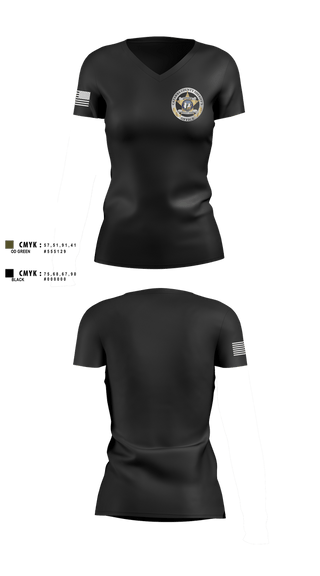 Womens Short Sleeve Vneck Shirt, Catawba County Sheriff’s Office, Police, Teamtime, Team time, sublimation, custom sports apparel, team uniforms, spirit wear, spiritwear, sports uniforms, custom shirts, team store, custom team store, fundraiser sports, apparel fundraiser
