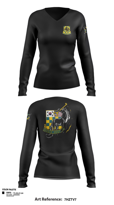 532 MI BN 76429268 Women's Long Sleeve V-neck Shirt - 108
