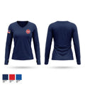 Greenwood Volunteer Fire Department Women's Long Sleeve V-neck Shirt - 1