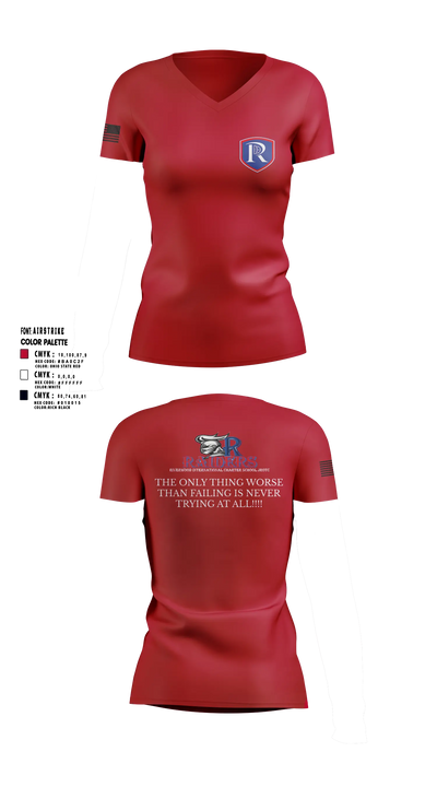 RICS Raiders 86682498 Women's Short Sleeve V-neck Shirt - 5