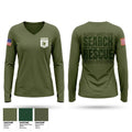 Conway County OEM Rescue Women's Long Sleeve V-neck Shirt - 1