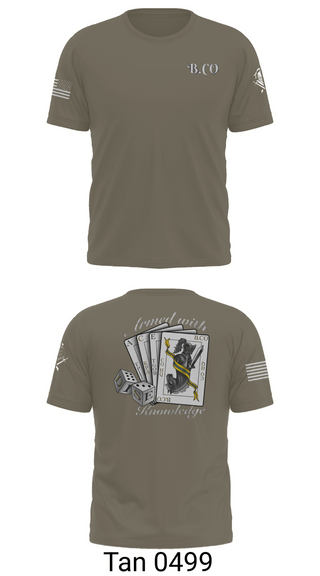 Old School Cotton Feel Shirt, Bravo Company 532ND Military Battalion, , Teamtime, Team time, sublimation, custom sports apparel, team uniforms, spirit wear, spiritwear, sports uniforms, custom shirts, team store, custom team store, fundraiser sports, apparel fundraiser