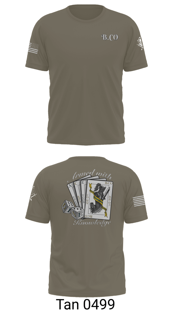 Old School Cotton Feel Shirt, Bravo Company 532ND Military Battalion, , Teamtime, Team time, sublimation, custom sports apparel, team uniforms, spirit wear, spiritwear, sports uniforms, custom shirts, team store, custom team store, fundraiser sports, apparel fundraiser