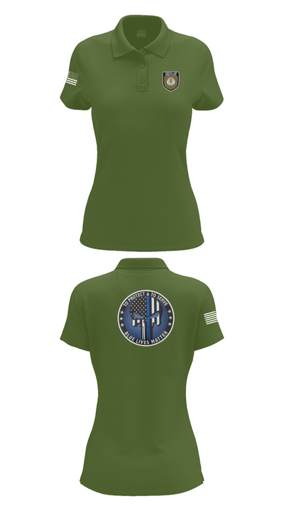 Policía Municipal de Carolina 96327149 Women's Short Sleeve Performance Polo  - 52