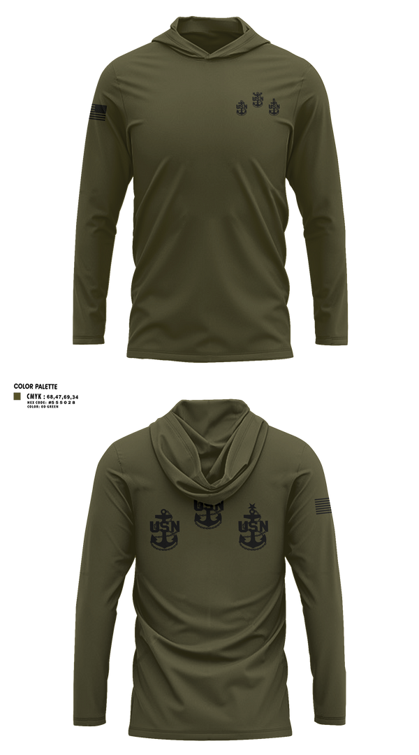 Long Sleeve Hooded Sun Shirt, The GOAT Locker gear, Navy, Teamtime, Team time, sublimation, custom sports apparel, team uniforms, spirit wear, spiritwear, sports uniforms, custom shirts, team store, custom team store, fundraiser sports, apparel fundraiser