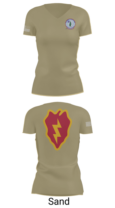 2-35 Infantry Batallion 77036654 Women's Short Sleeve V-neck Shirt - 88