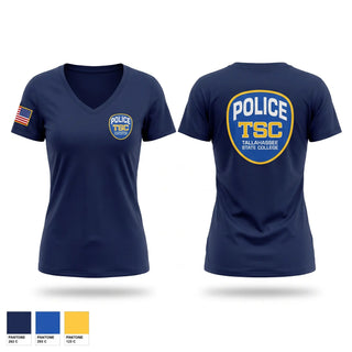 Womens Short Sleeve Vneck Shirt, TSC PD, Police, Teamtime, Team time, sublimation, custom sports apparel, team uniforms, spirit wear, spiritwear, sports uniforms, custom shirts, team store, custom team store, fundraiser sports, apparel fundraiser