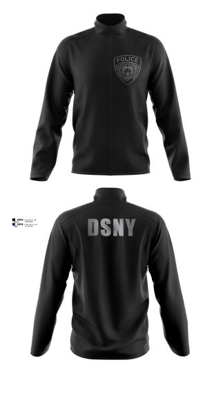 Fleece Jacket, DSNY Police, Police, Teamtime, Team time, sublimation, custom sports apparel, team uniforms, spirit wear, spiritwear, sports uniforms, custom shirts, team store, custom team store, fundraiser sports, apparel fundraiser