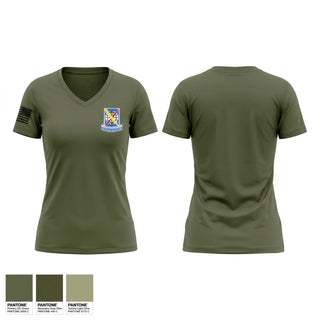 Womens Short Sleeve Vneck Shirt, 549th Military Intelligence Battalion, Army, Teamtime, Team time, sublimation, custom sports apparel, team uniforms, spirit wear, spiritwear, sports uniforms, custom shirts, team store, custom team store, fundraiser sports, apparel fundraiser
