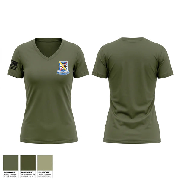 Womens Short Sleeve Vneck Shirt, 549th Military Intelligence Battalion, Army, Teamtime, Team time, sublimation, custom sports apparel, team uniforms, spirit wear, spiritwear, sports uniforms, custom shirts, team store, custom team store, fundraiser sports, apparel fundraiser