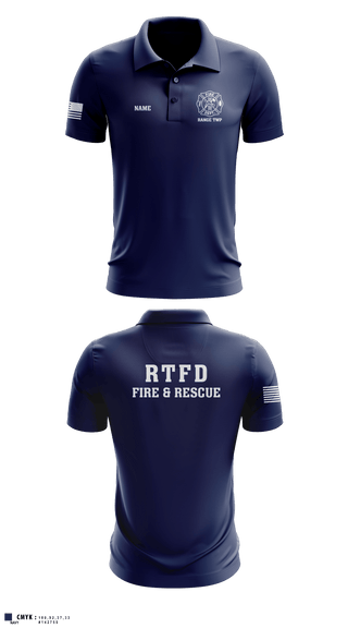 Short Sleeve Performance Polo, Range Township, Fire Department, Teamtime, Team time, sublimation, custom sports apparel, team uniforms, spirit wear, spiritwear, sports uniforms, custom shirts, team store, custom team store, fundraiser sports, apparel fundraiser