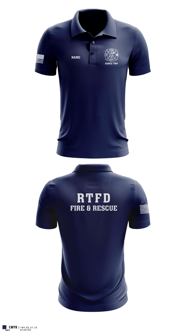 Short Sleeve Performance Polo, Range Township, Fire Department, Teamtime, Team time, sublimation, custom sports apparel, team uniforms, spirit wear, spiritwear, sports uniforms, custom shirts, team store, custom team store, fundraiser sports, apparel fundraiser
