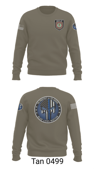 Crew Neck Sweatshirt, Policía Municipal de Carolina, , Teamtime, Team time, sublimation, custom sports apparel, team uniforms, spirit wear, spiritwear, sports uniforms, custom shirts, team store, custom team store, fundraiser sports, apparel fundraiser