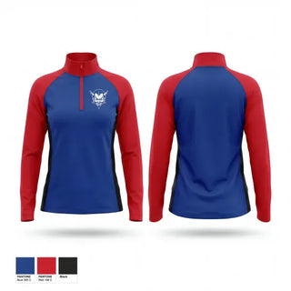 Quarter Zip Jacket, Dover Academy Blue Devils, , Teamtime, Team time, sublimation, custom sports apparel, team uniforms, spirit wear, spiritwear, sports uniforms, custom shirts, team store, custom team store, fundraiser sports, apparel fundraiser