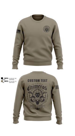 Crew Neck Sweatshirt, Bravo Company, 401st Cyber Battalion, Army, Teamtime, Team time, sublimation, custom sports apparel, team uniforms, spirit wear, spiritwear, sports uniforms, custom shirts, team store, custom team store, fundraiser sports, apparel fundraiser