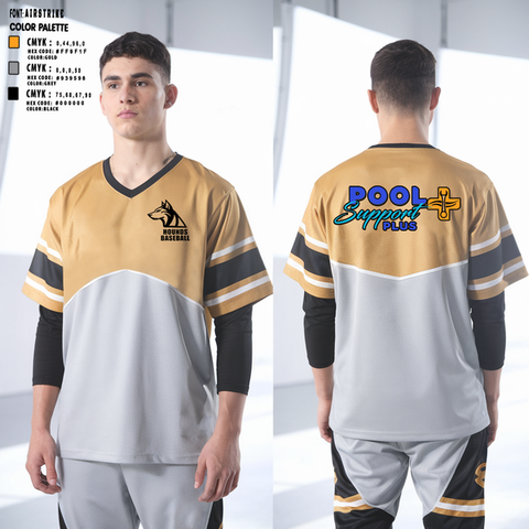 Short Sleeve Performance Shirt, Hounds, Baseball, Teamtime, Team time, sublimation, custom sports apparel, team uniforms, spirit wear, spiritwear, sports uniforms, custom shirts, team store, custom team store, fundraiser sports, apparel fundraiser