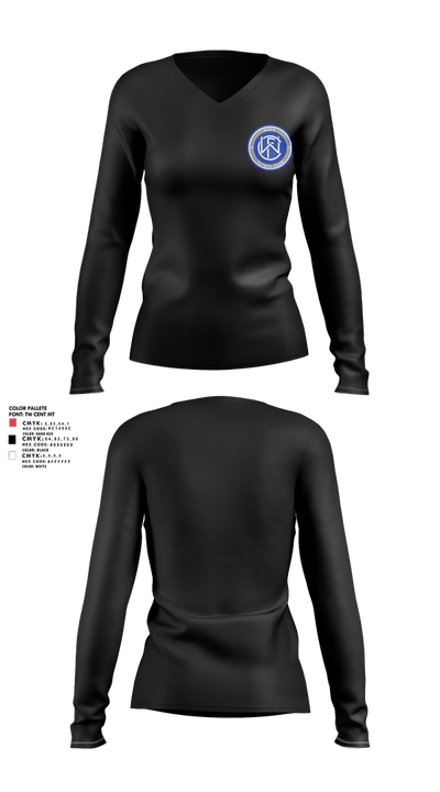 Storm City Fc 22251434 Women's Long Sleeve V-neck Shirt - 3
