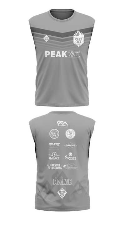 Peak 11 8691365 Sleeveless Performance Training Shirt - 4