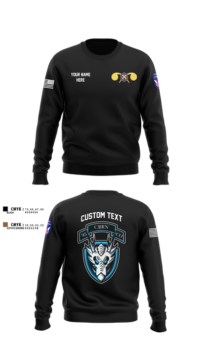1st Platoon, 95th CBRN 66149028 Crew Neck Sweatshirt - 2