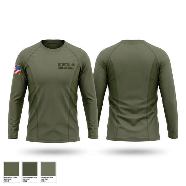Long Sleeve Performance Shirt, 1st battalion 6th marines, Marines, Teamtime, Team time, sublimation, custom sports apparel, team uniforms, spirit wear, spiritwear, sports uniforms, custom shirts, team store, custom team store, fundraiser sports, apparel fundraiser