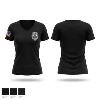 Womens Short Sleeve Vneck Shirt, Presidio Police Department, Police, Teamtime, Team time, sublimation, custom sports apparel, team uniforms, spirit wear, spiritwear, sports uniforms, custom shirts, team store, custom team store, fundraiser sports, apparel fundraiser