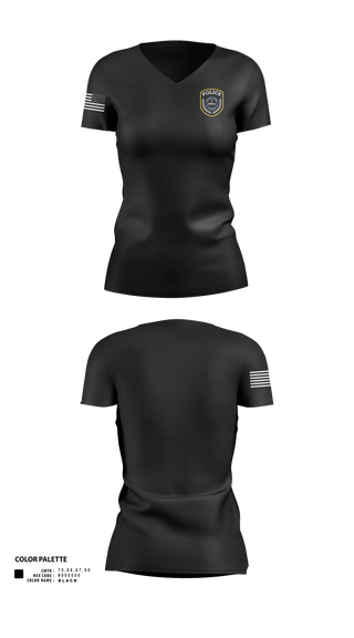 Womens Short Sleeve Vneck Shirt, Dora Police, Police, Teamtime, Team time, sublimation, custom sports apparel, team uniforms, spirit wear, spiritwear, sports uniforms, custom shirts, team store, custom team store, fundraiser sports, apparel fundraiser