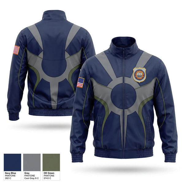 Windbreaker, Bayonne Police Department, Police, Teamtime, Team time, sublimation, custom sports apparel, team uniforms, spirit wear, spiritwear, sports uniforms, custom shirts, team store, custom team store, fundraiser sports, apparel fundraiser