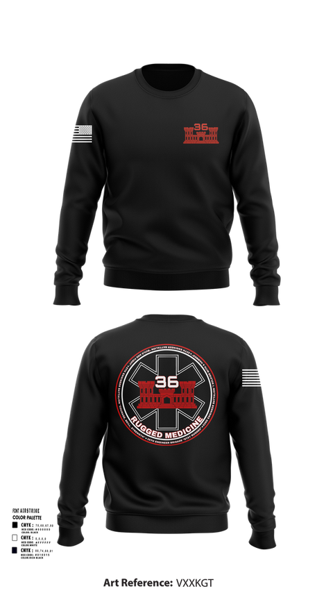 Crew Neck Sweatshirt, 36 Engineer Brigade, Army, Teamtime, Team time, sublimation, custom sports apparel, team uniforms, spirit wear, spiritwear, sports uniforms, custom shirts, team store, custom team store, fundraiser sports, apparel fundraiser