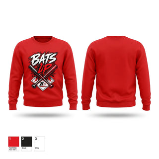 Crew Neck Sweatshirt, BATS UP, Softball, Teamtime, Team time, sublimation, custom sports apparel, team uniforms, spirit wear, spiritwear, sports uniforms, custom shirts, team store, custom team store, fundraiser sports, apparel fundraiser