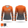 SMOKE FASTPITCH Women's Long Sleeve V-neck Shirt - 1