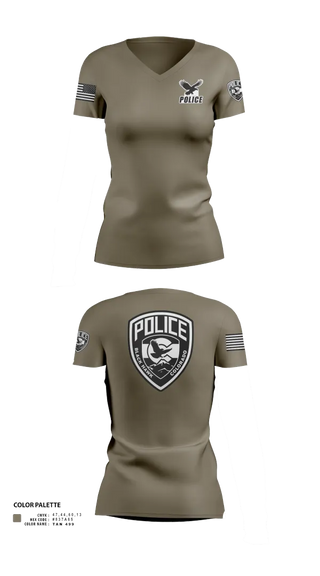 Womens Short Sleeve Vneck Shirt, Blackhawk Police, Police, Teamtime, Team time, sublimation, custom sports apparel, team uniforms, spirit wear, spiritwear, sports uniforms, custom shirts, team store, custom team store, fundraiser sports, apparel fundraiser