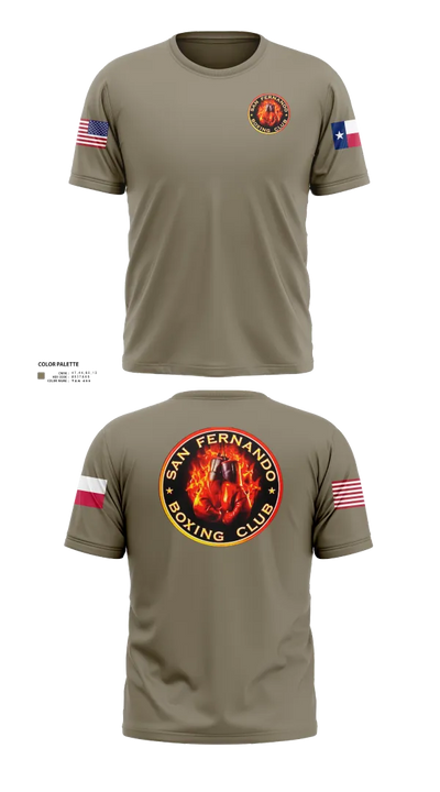 San Fernando Boxing Club 92427997 Short Sleeve Performance Shirt - 52