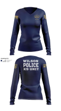 K9  Women's Long Sleeve V-neck Shirt - 2