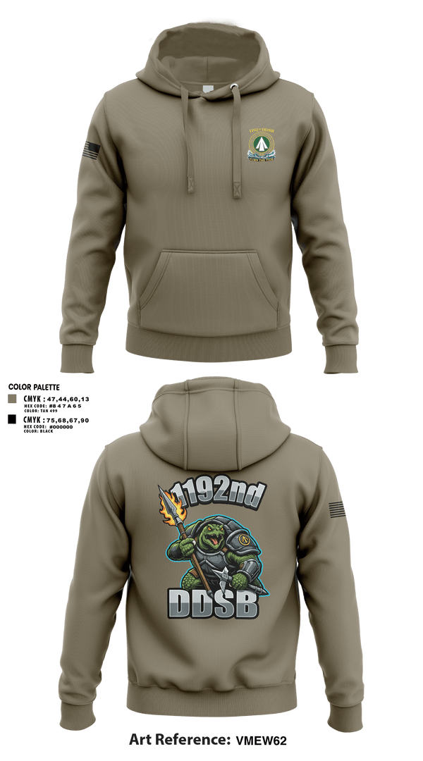 Hoodie, 1192nd DDSB, Army, Teamtime, Team time, sublimation, custom sports apparel, team uniforms, spirit wear, spiritwear, sports uniforms, custom shirts, team store, custom team store, fundraiser sports, apparel fundraiser