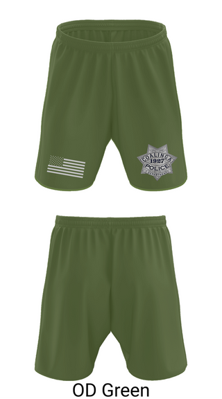Athletic Shorts With Pockets, Coalinga Police Department, Police, Teamtime, Team time, sublimation, custom sports apparel, team uniforms, spirit wear, spiritwear, sports uniforms, custom shirts, team store, custom team store, fundraiser sports, apparel fundraiser