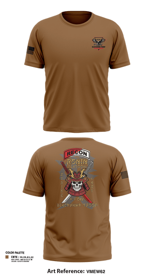 Old School Cotton Feel Shirt, 4-9 CAV, RONIN PLATOON, Army, Teamtime, Team time, sublimation, custom sports apparel, team uniforms, spirit wear, spiritwear, sports uniforms, custom shirts, team store, custom team store, fundraiser sports, apparel fundraiser