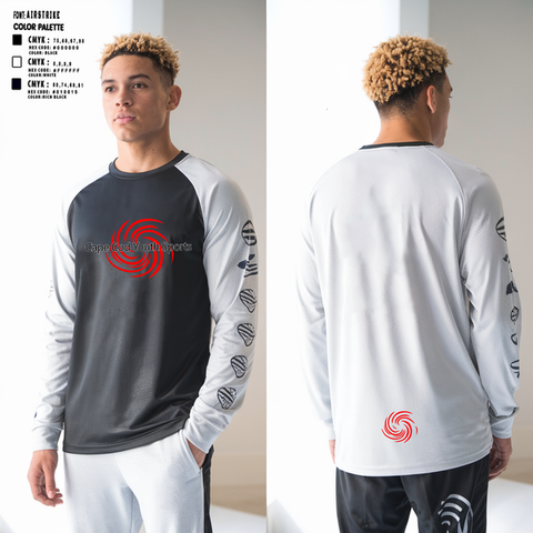 Long Sleeve Performance Shirt, War Dogs Travel Flag Football, Men's Basketball, Teamtime, Team time, sublimation, custom sports apparel, team uniforms, spirit wear, spiritwear, sports uniforms, custom shirts, team store, custom team store, fundraiser sports, apparel fundraiser