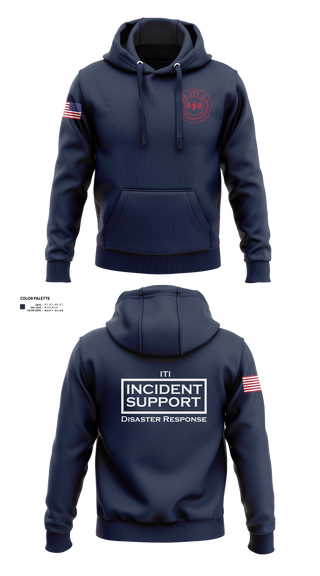 Hoodie, ITI Disaster Rescue and Response, EMS/EMT, Teamtime, Team time, sublimation, custom sports apparel, team uniforms, spirit wear, spiritwear, sports uniforms, custom shirts, team store, custom team store, fundraiser sports, apparel fundraiser