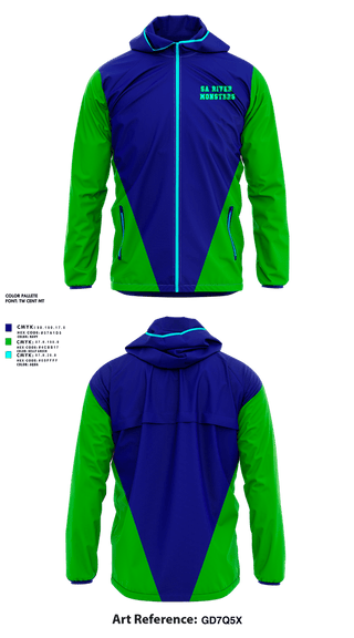Windbreaker, SA River Monsters, Baseball, Teamtime, Team time, sublimation, custom sports apparel, team uniforms, spirit wear, spiritwear, sports uniforms, custom shirts, team store, custom team store, fundraiser sports, apparel fundraiser